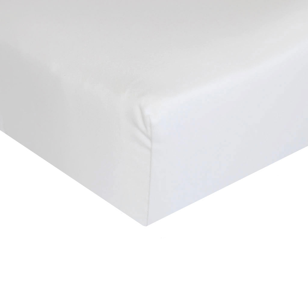 Egyptian Cotton Cot Fitted Sheet - white – Babes & Kids | Cot Sheets ...